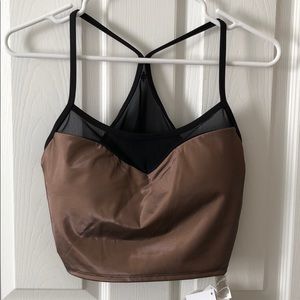 Fabletics Marcela metallic midi sports bra